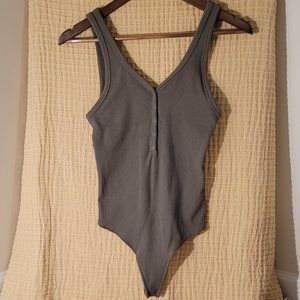 Abercrombie & Fitch Green Bodysuit Tank Size Small